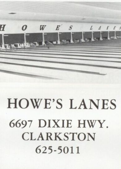 Cherry Hill Lanes North (Howes Lanes) - High School Yearbook Ad (newer photo)